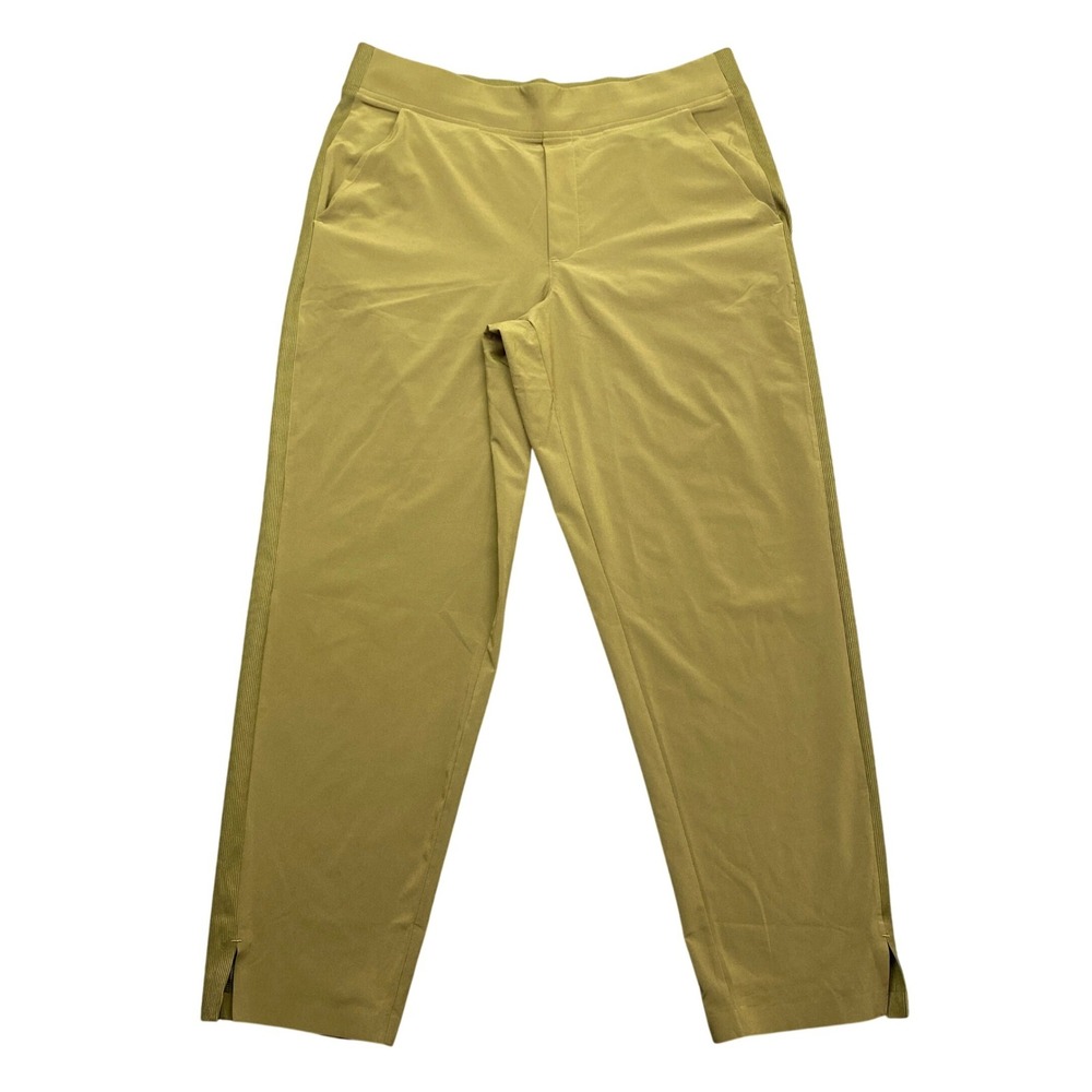 Athleta Womens Brooklyn Ankle Pant Olive Green Size‎ 12 Stretch Hiking Atheisure